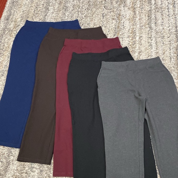 Susan Graver Ponte knit straight leg pull on pants size MP lot/5 A297711 - Picture 11 of 14